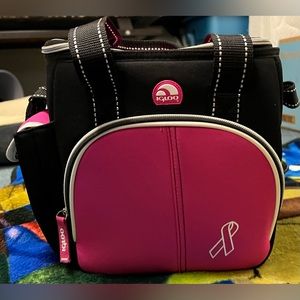 Igloo Retro breast cancer awareness pink Lunch picnic Box Soft Cooler Perfect!